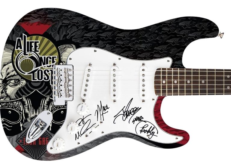 A Life Once Lost Signed Autographed 1/1 Custom Graphics Photo Guitar