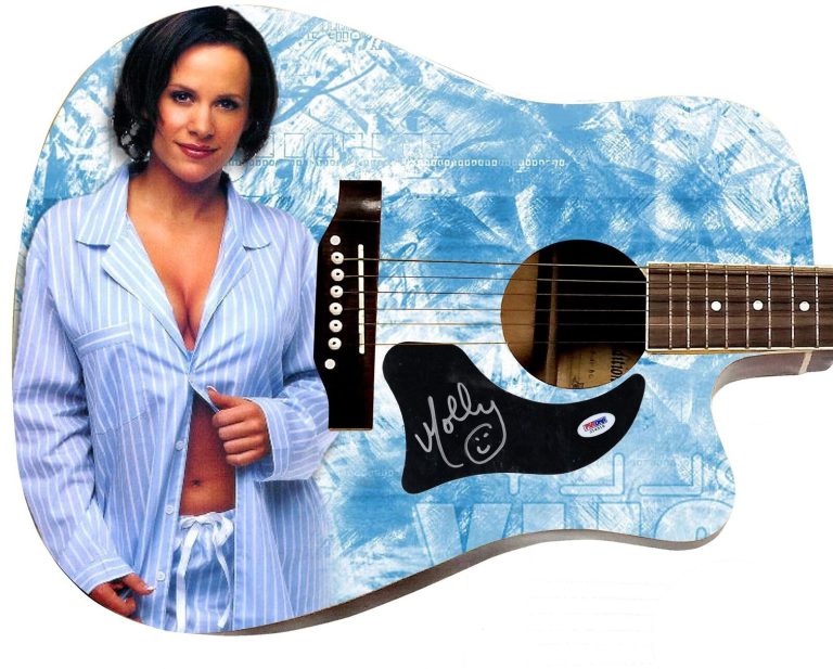 WWE Molly Holly Signed 1/1 Custom Graphics Photo WWF Guitar PSA