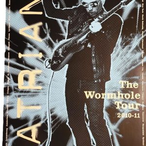Joe Satriani Signed The Wormhole Tour 2010-2011 Poster PSA