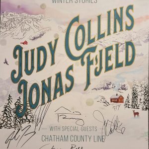 Judy Collins Jonas Fjeld Autographed Winter Stories Tour 2019-2020 Concert Poste