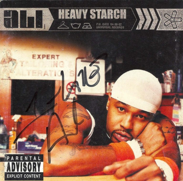 Ali Signed Autographed Heavy Starch CD Cover