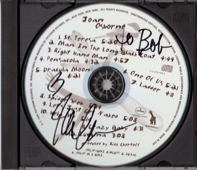 Joan Osborne Signed Autographed Relish CD