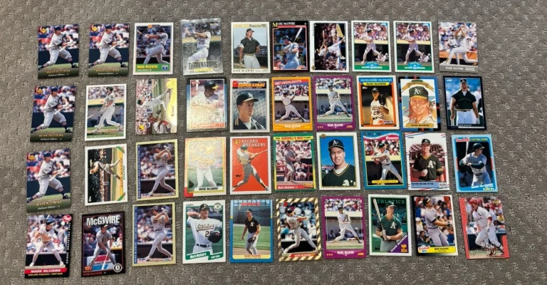 42 Card Mark McGwire Card Lot Oakland A’s Athletics 1985 Topps Rookie Card