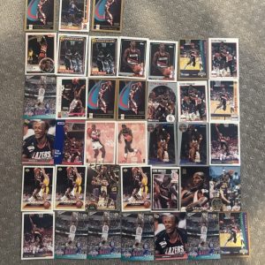 (38) Card Clyde Drexler Card Lot Portland Trail Blazers NBA Hall Of Fame