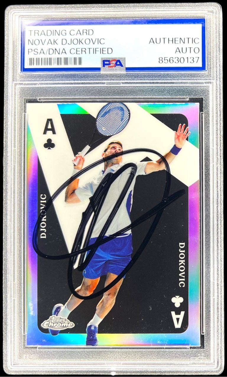 2024 Topps Chrome Aces Novak Djokovic Signed #CAS-ND Auto Psa/Dna