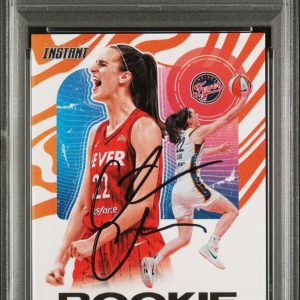 CAITLIN CLARK SIGNED 2024 PANINI INSTANT ROOKIE OF THE YEAR RC CARD PSA AUTO