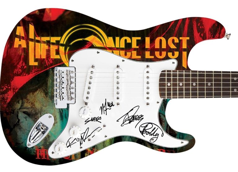 A Life Once Lost Signed Autographed 1/1 Custom Graphics Photo Guitar