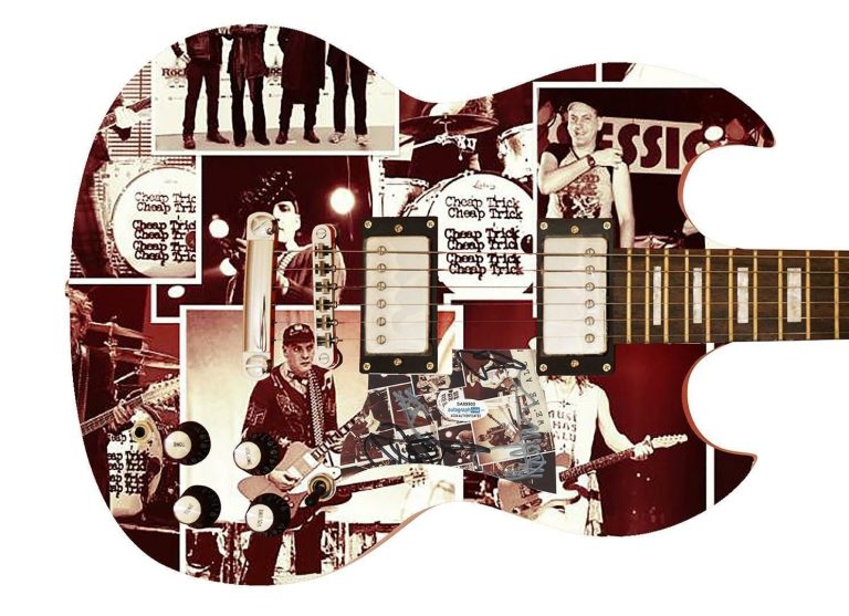 Cheap Trick Signed Autographed Custom Photo Graphics Guitar ACOA ACOA