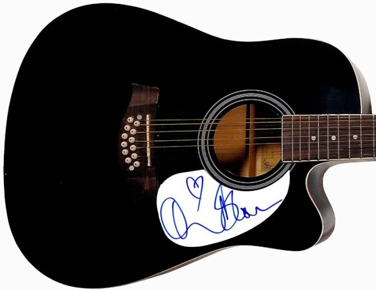 Orlando Bloom Signed Autographed Acoustic Guitar