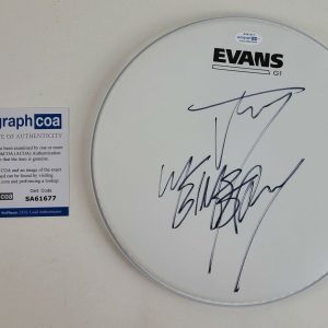 Slipknot Jay Weinberg Signed Evans Drumhead ACOA