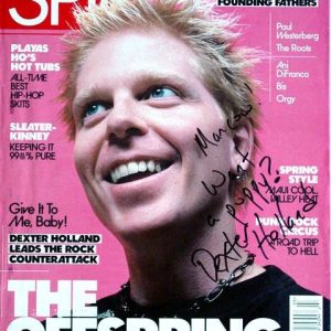 Offspring Dexter Holland Signed Autographed Spin Magazine