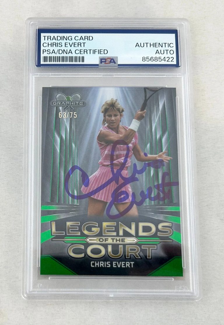 Chris Evert Signed Card 2024 Topps Chrome Legends of The Court #LOC-CE 63/75 ...