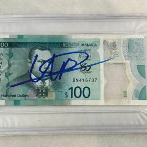 Usain Bolt Signed Official Jamaican Currency $100 Olympic Champion PSA/DNA 1 COA