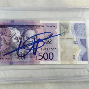 Usain Bolt Signed Official Jamaican Currency $500 Olympic Champion PSA/DNA 1 COA