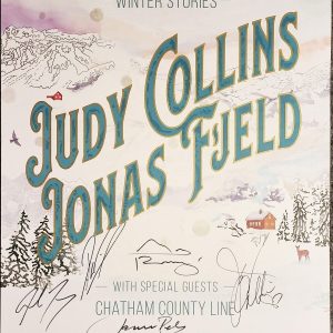Judy Collins Jonas Fjeld Autographed Winter Stories Tour 2019-2020 Concert Poste