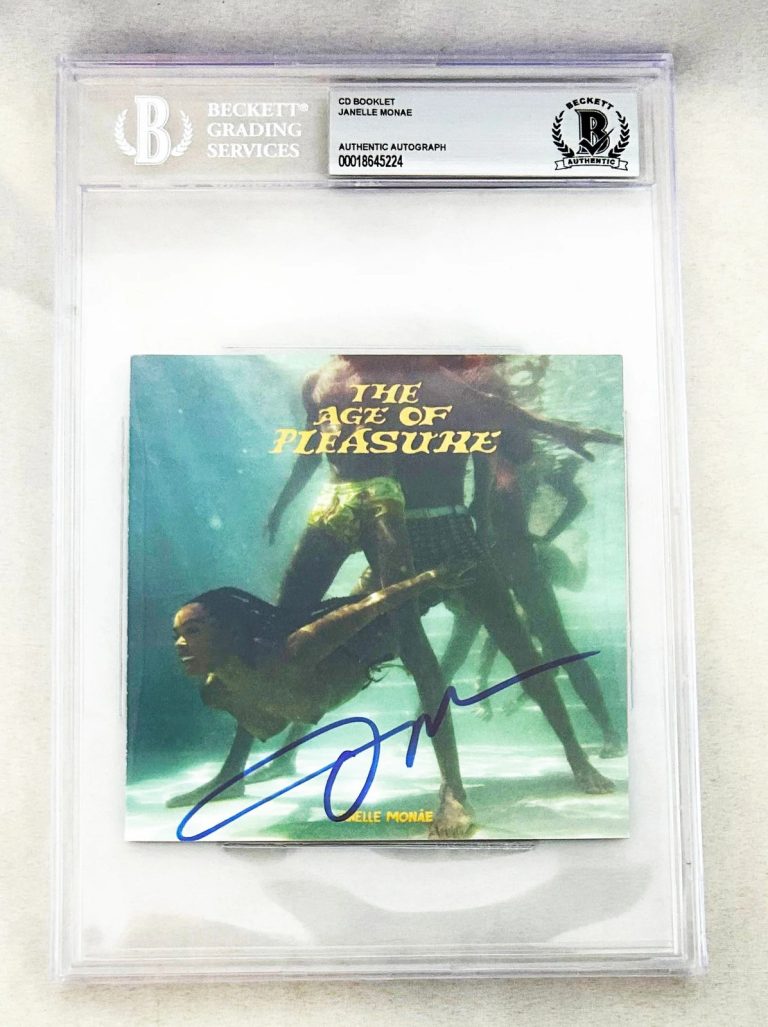 Janelle Monae Signed CD Cover The Age Of Pleasure Beckett BAS COA