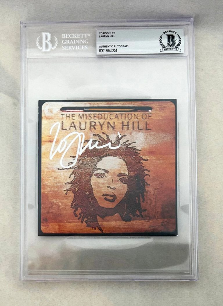 Lauryn Hill Signed CD Cover The Miseducation Of Lauryn Hill Beckett BAS 1 COA
