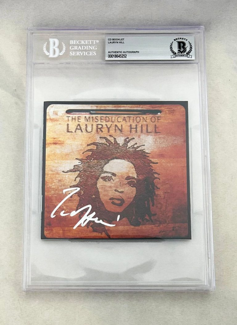 Lauryn Hill Signed CD Cover The Miseducation Of Lauryn Hill Beckett BAS COA