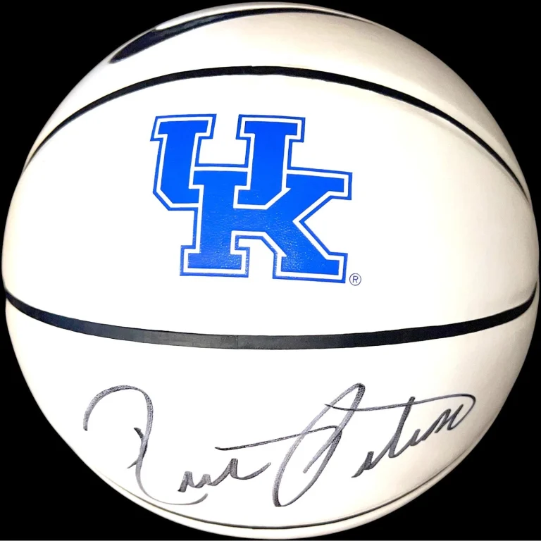 COACH RICK PITINO SIGNED AUTOGRAPHED KENTUCKY WILDCATS LOGO BASKETBALL JSA