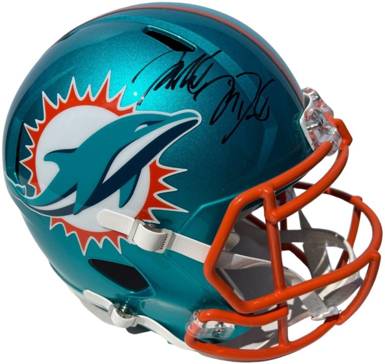 MIKE MCDANIEL SIGNED MIAMI DOLPHINS FLASH FULL SIZE HELMET FOOTBALL JSA