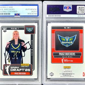 2025 Instant PAIGE BUECKERS Draft Night WNBA Signed PSA Auto Rookie Card #DN1