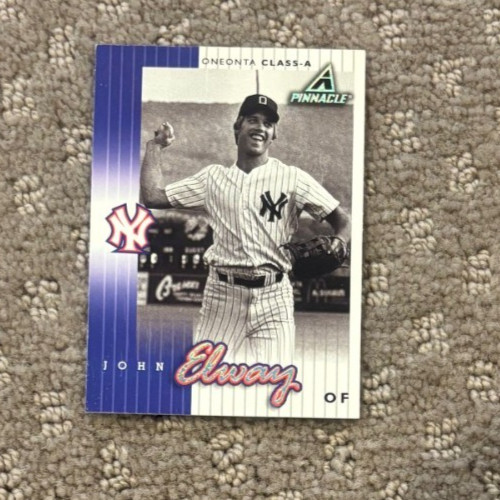 JOHN ELWAY ROOKIE CARD Pinnacle Baseball NEW YORK YANKEE RC Fanfest RARE BRONCOS