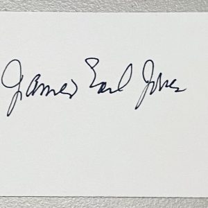 James Earl Jones Signed Autographed 3x5 Card BAS Beckett Star Wars Darth Vader 3