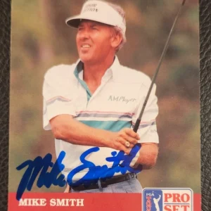 Mike Smith Signed 1992 Pro Set Golf Card #18