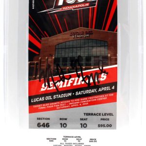 Mike Krzyzewski Signed Duke Blue Devils 2015 NCAA Final Four Ticket w/Beckett