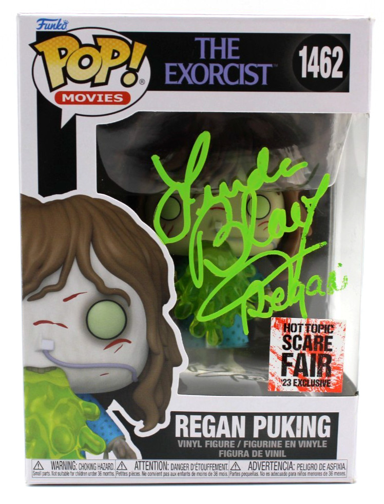 Linda Blair Signed Exorcist Regan Puking 1462 Funko Pop w/JSA COA CI94599