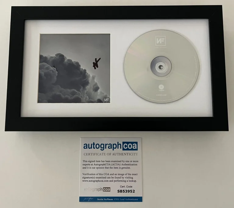 NF NATHAN FEUERSTEIN SIGNED AUTOGRAPH CLOUDS THE MIXTAPE FRAMED & MATTED CD COA