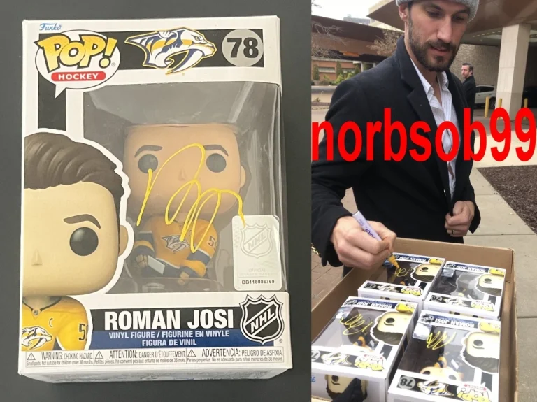 ROMAN JOSI SIGNED NASHVILLE PREDATORS POP FUNKO #78 w/EXACT PROOF & BECKETT COA