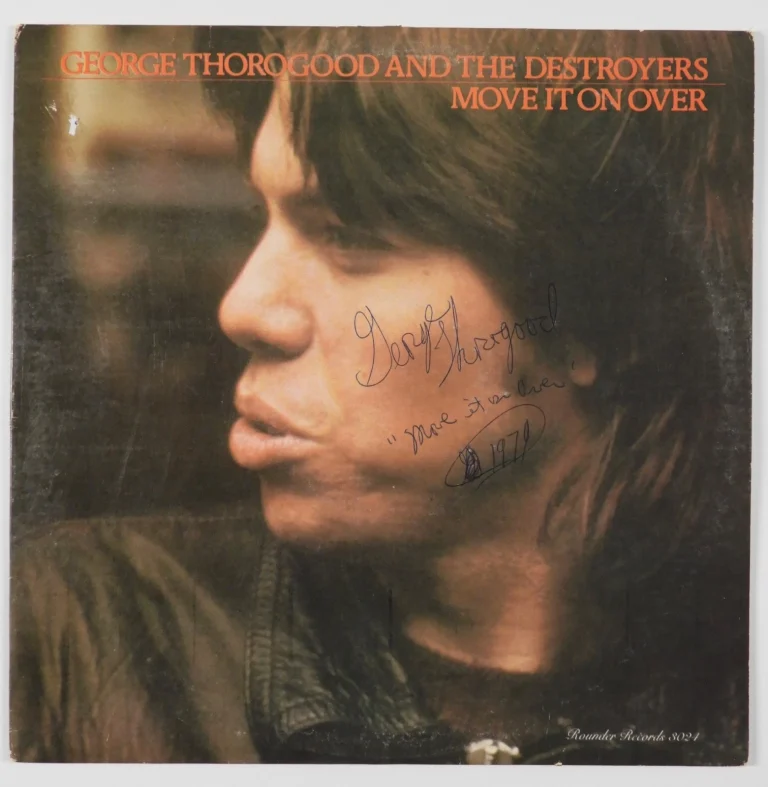 George Thorogood Move It On Over Signed Autograph Record Album JSA Vinyl