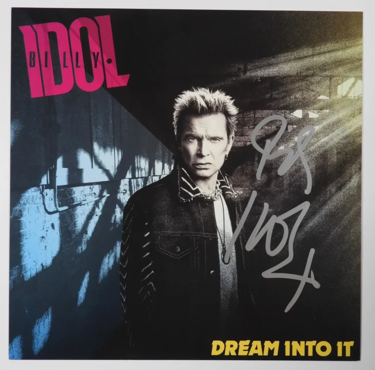 Billy Idol JSA Signed Autograph Album Vinyl Insert Dream Into It