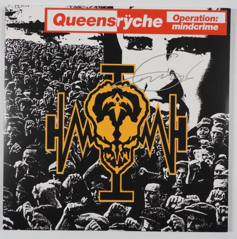 Queensryche JSA Signed Autograph Album Record LP Vinyl Geoff Tate