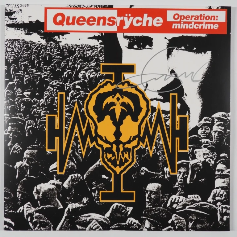 Queensryche JSA Signed Autograph Album Record LP Vinyl Geoff Tate