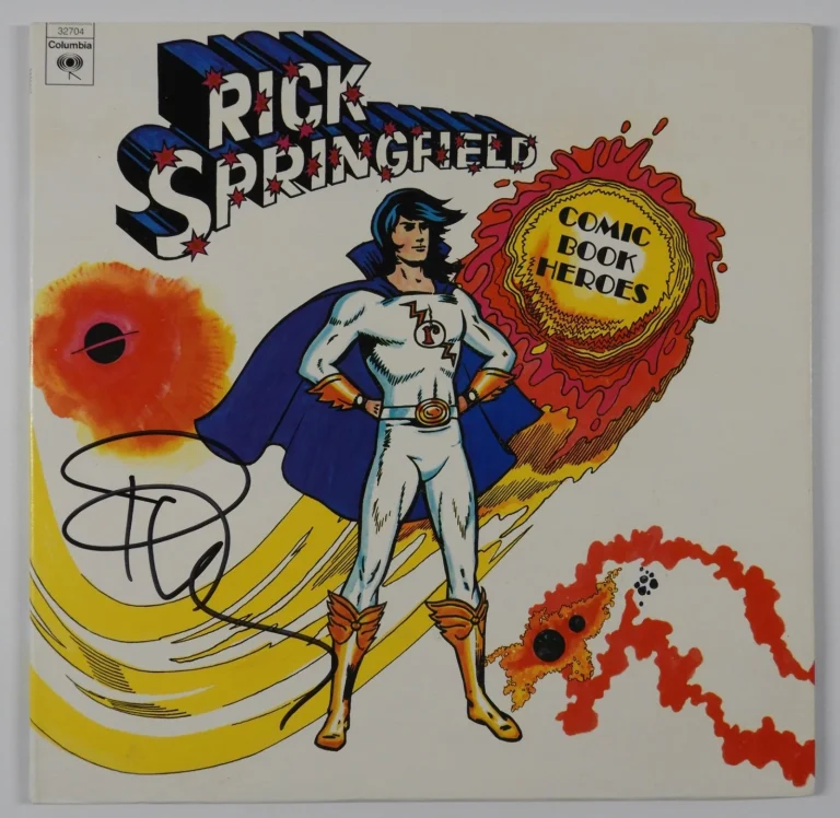 Rick Springfield JSA Signed Autograph Album Record LP Vinyl Comic Book Hero