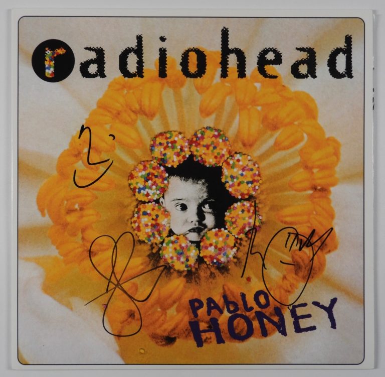 Radiohead Signed Autograph Album JSA Record Vinyl Pablo Honey Thom Yorke +