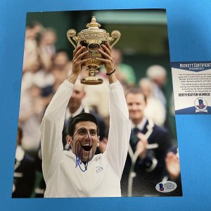 Novak Djokovic Tennis Signed Auto 8x10 PHOTO Beckett BAS Authentication