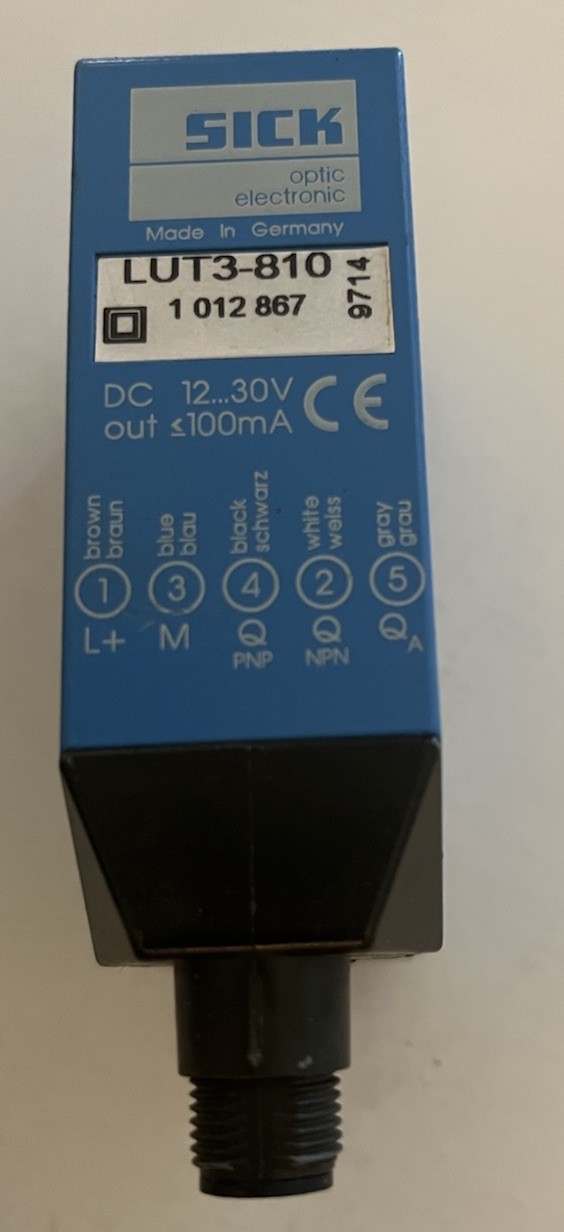 Sick Optics Photoelectric Luminescence Scanner LUT3-810 NO