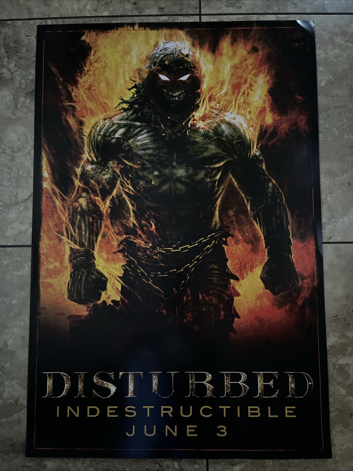 Disturbed Indestructible Cd Heavy Stock 24” X 36” Promo Record Store ...
