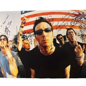 New American Shame 1999 Band SignED 16 1/2“ X 23“  Mounted Poster