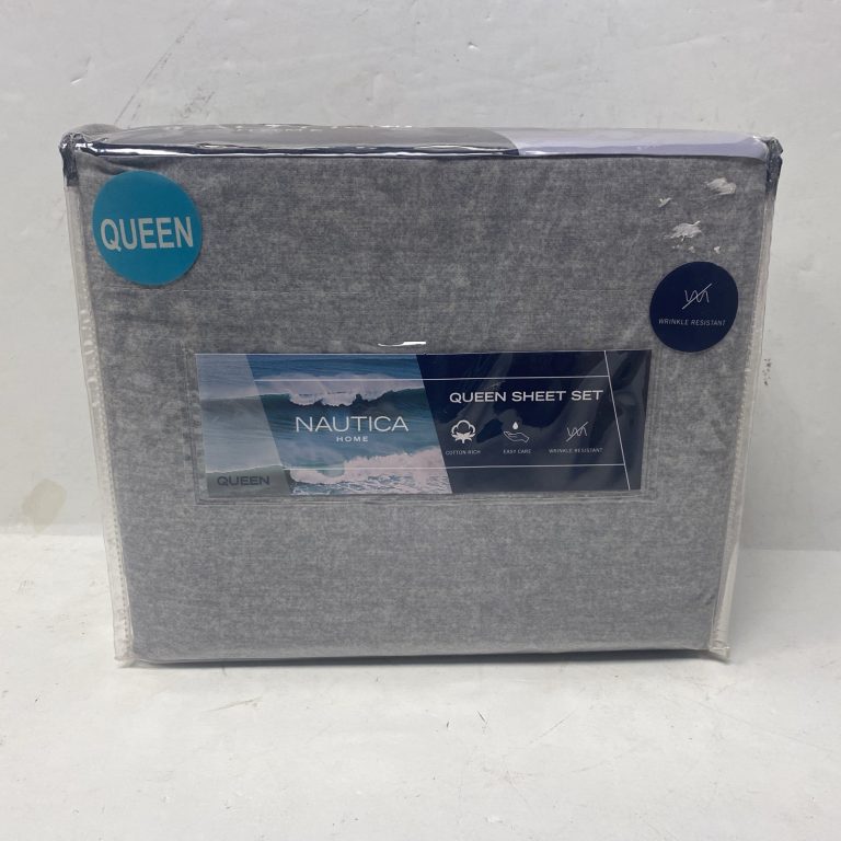 Nautica Home Queen Sheet Set 4pc Gray Arden Texture