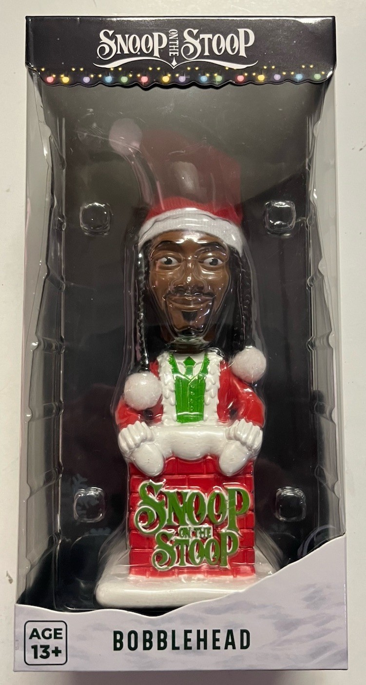 Snoop Dogg Christmas Santa Bobble Head Figure Snoop On The Stoop NIB
