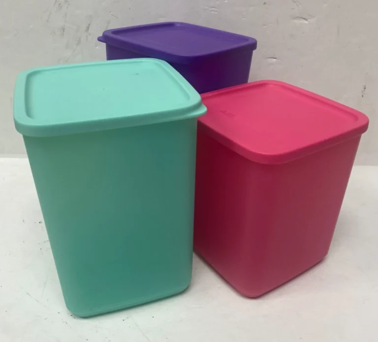 Tupperware Teal Purple Pink 2.2L & 1.8L Container Pantry Storage