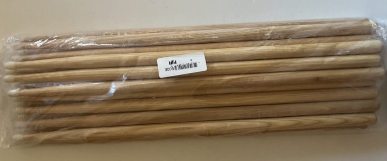 10M PAIRS OF WOODEN DRUMSTICKS GREAT FOR AUTOGRAPHS COLLECTIBLE MEMORABILIA