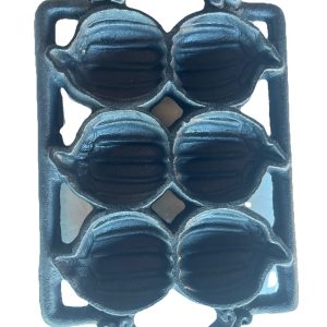 Cast Iron PUMPKIN Cornbread/ Muffin Mold HALLOWEEN VINTAGE