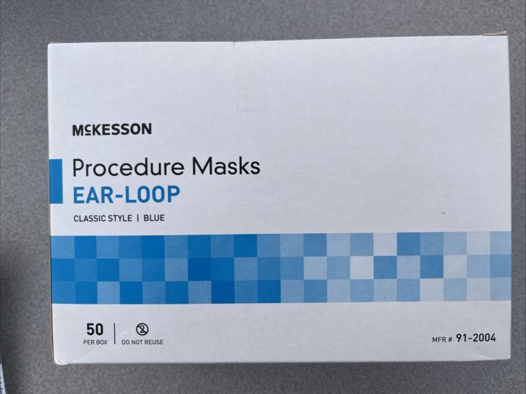 MCK-Procedure Mask McKesson Pleated Earloops One Size Fits Most Blue NonSterile
