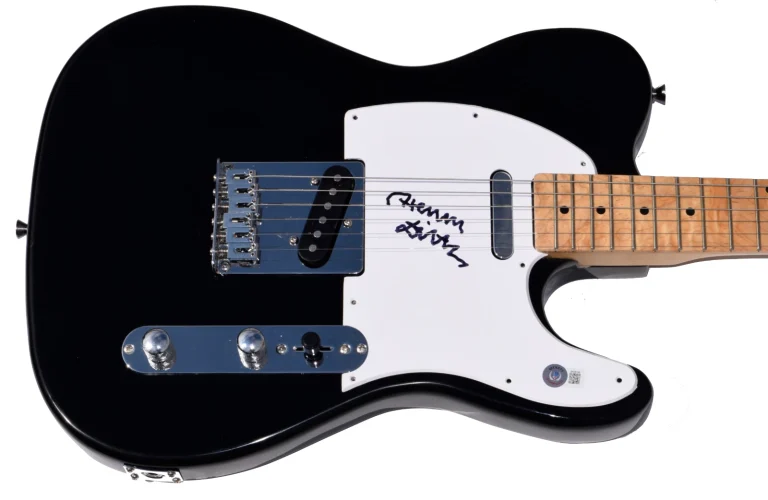 Henry Diltz Signed Electric Guitar Woodstock Photographer The Doors Beckett COA