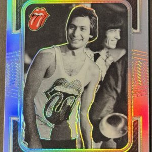 2025 PANINI PRIZM THE ROLLING STONES CHARLIE WATTS SILVER HOLO REFRACTOR #4